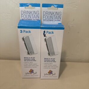 5 Pack Pioneer Pet Water Drinking Fountain Replacement Filters Dog/Cat 3091